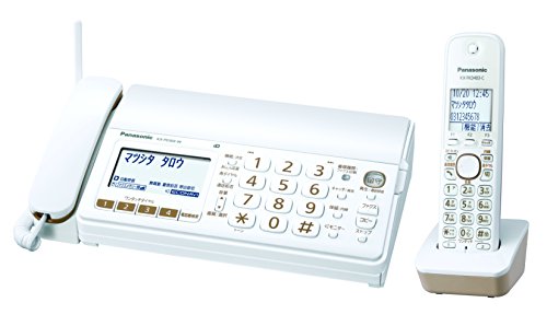 パナソニック おたっくす デジタルコードレスFAX 子機1台付き 1.9GHz DECT準拠方式 ホワイト KX-PD303DL-W