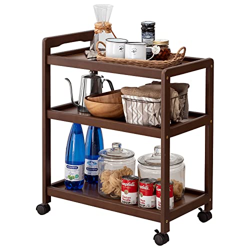 楽天市場】天然木 キッチンワゴン 3段 VW-7977 カート ワゴン