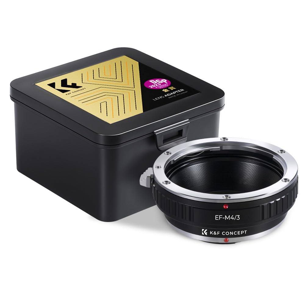 K&F Concept 直営店 レンズマウントアダプター EOS-M4/3 Canon キャノン EFマウントレンズ - マイクロフォーサーズマウントカメラ 変換用レンズアダプター Micro 4/3マウント用アダプターリング