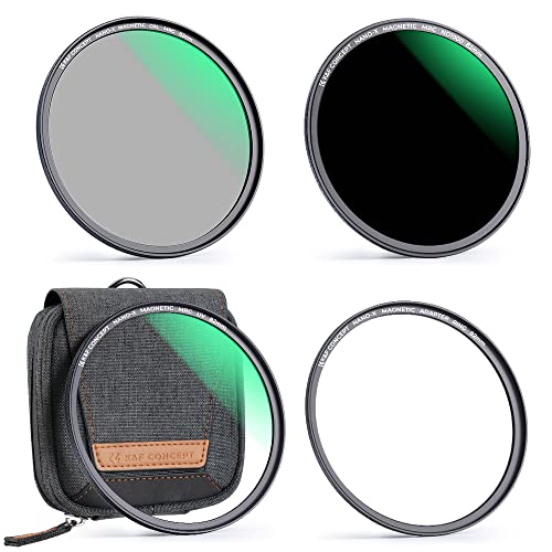 K&F Concept 72mm マグネット式ND1000+CPLフィルター+MCUVフィルターセット 磁気吸着 装着便利 日本製AGC光学ガラス 高透過率 低い反射率 28層ナノコーティング 超薄枠 撥水防汚キズ防止 フィルターバッグ 磁気アダプターリン|SelectSHOP 岐阜 店