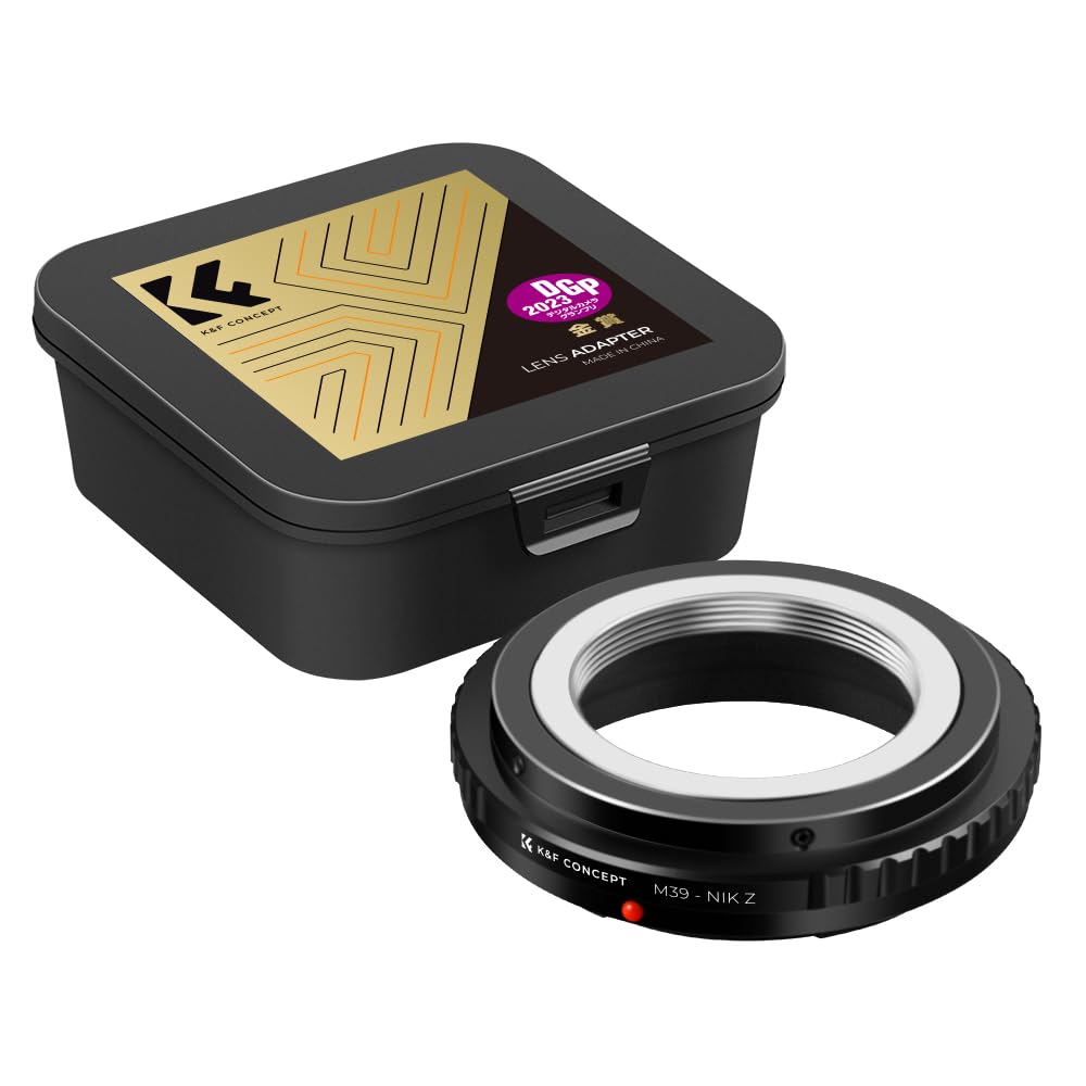 K&F Concept メーカー直営店 マウントアダプター L39 M39 マウント ニコンZ マウント 変換 Leica M39レンズ-Nikon Zカメラに対応 ライカM39-ニコンZ zf z8 無限遠実現 高精度
