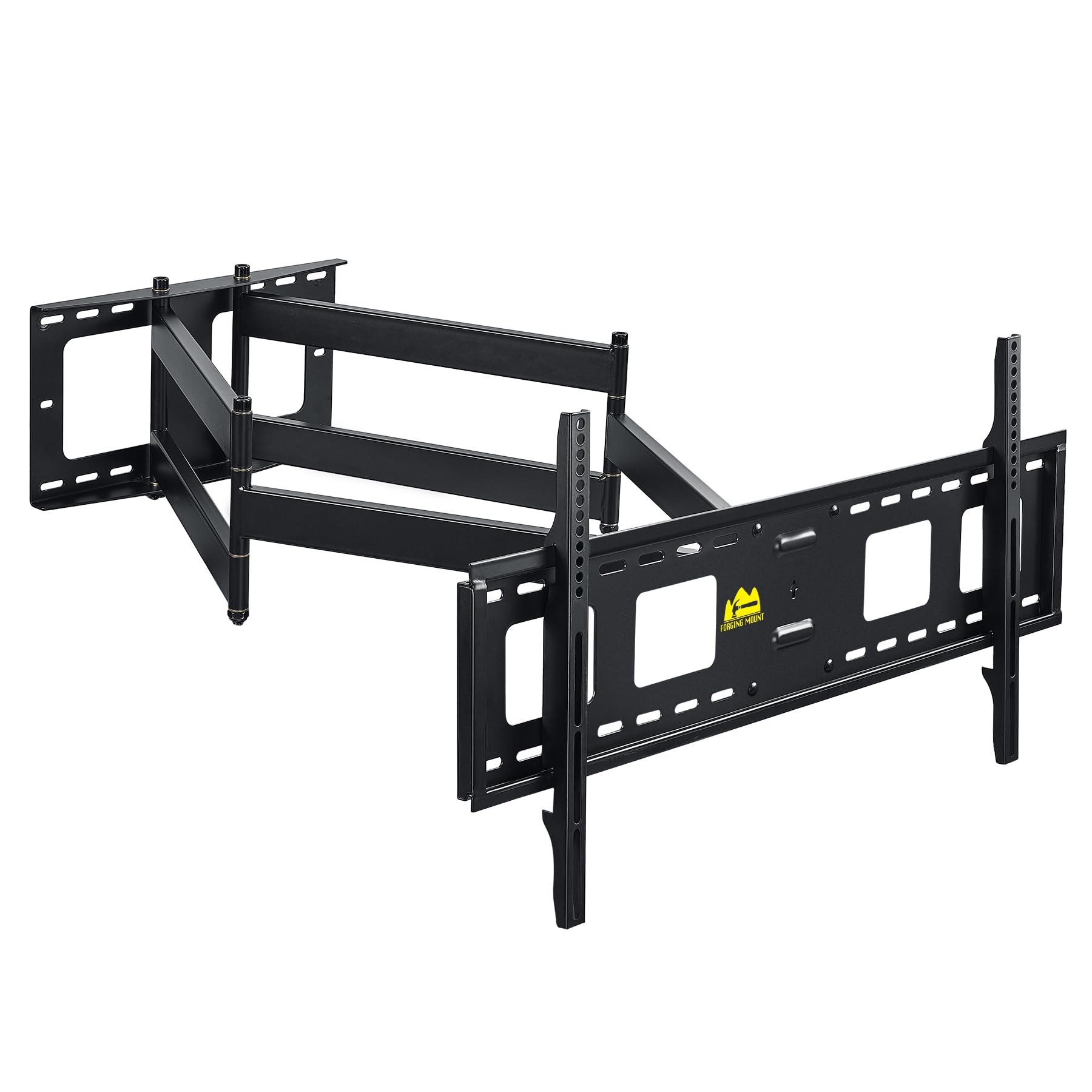 FORGING MOUNT テレビ壁掛け金具 55-95V大型壁掛けテレビ金具 耐荷重75kg 108CM超ロングアーム フルモーション式多角度調節 回転90°VESA800x400mmまで 16"/12"の木間柱に対応 3軸バブル水平器、ケーブルカバー付|SelectSHOP 岐阜 店