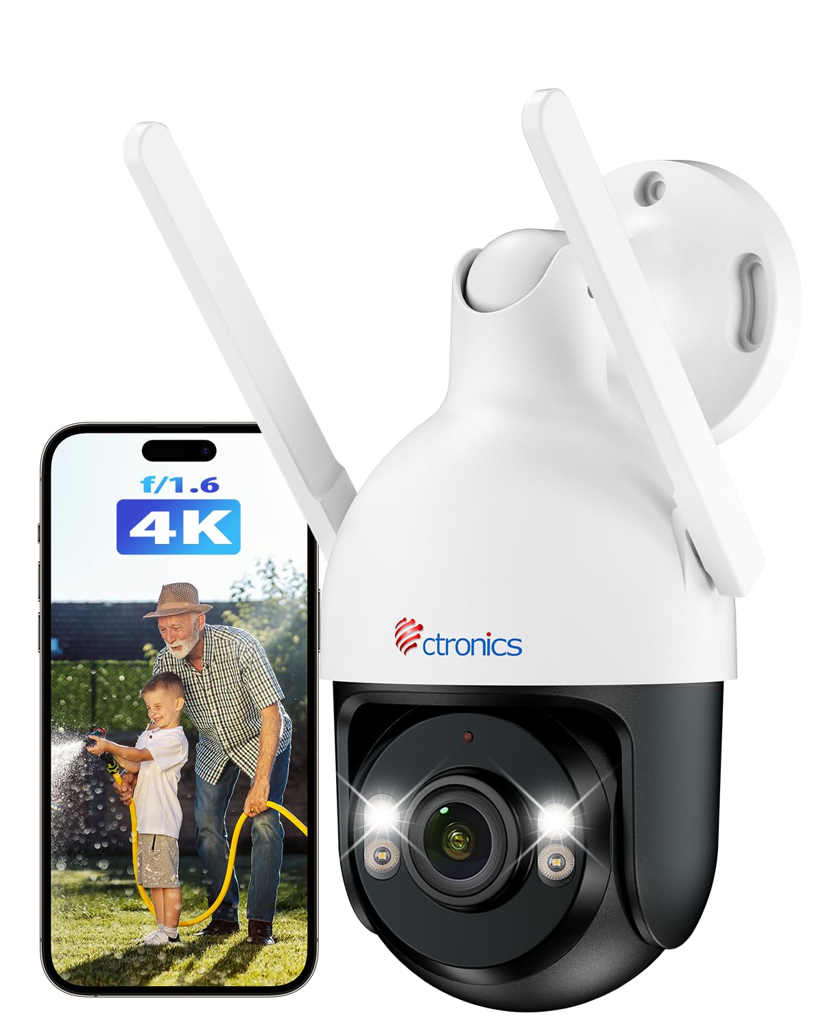 楽天市場】Ctronics 4k 防犯カメラ 屋外 10倍ハイブリッドズーム