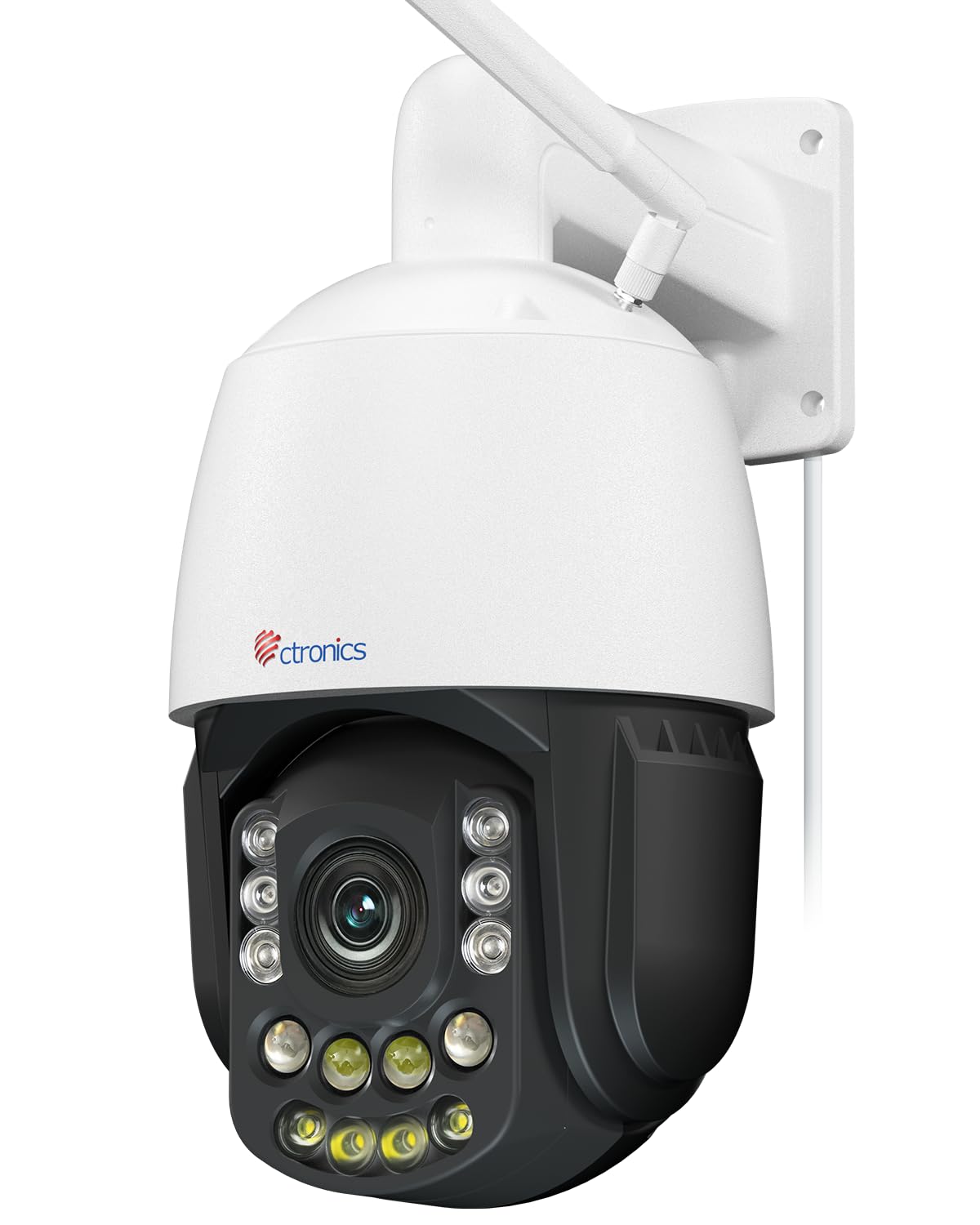 [ 4K UHD ・30倍光学ズーム] Ctronics 防犯カメラ 屋外 4K 自動追尾 5GHzWiFi 赤外線暗視180m ナイトカラー80m 60個プリセット位置 パトロール機能 ペット・車両検知 FTP/NVR/ONVIF スマート暗視 音光威嚇