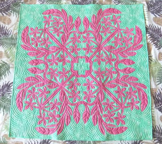 #ハワイアンキルト#タペストリー#ハンドメイド hk30102.jpg
