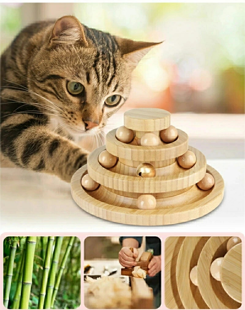 楽天市場】猫 おもちゃ ボール 木製 一人遊び 猫おもちゃ ねこ