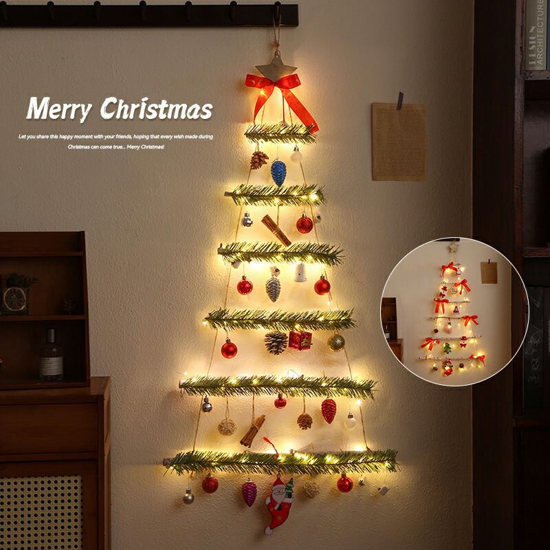 楽天市場】送料無料 リスマス飾り クリスマスLED 113cm*55cm 壁掛け