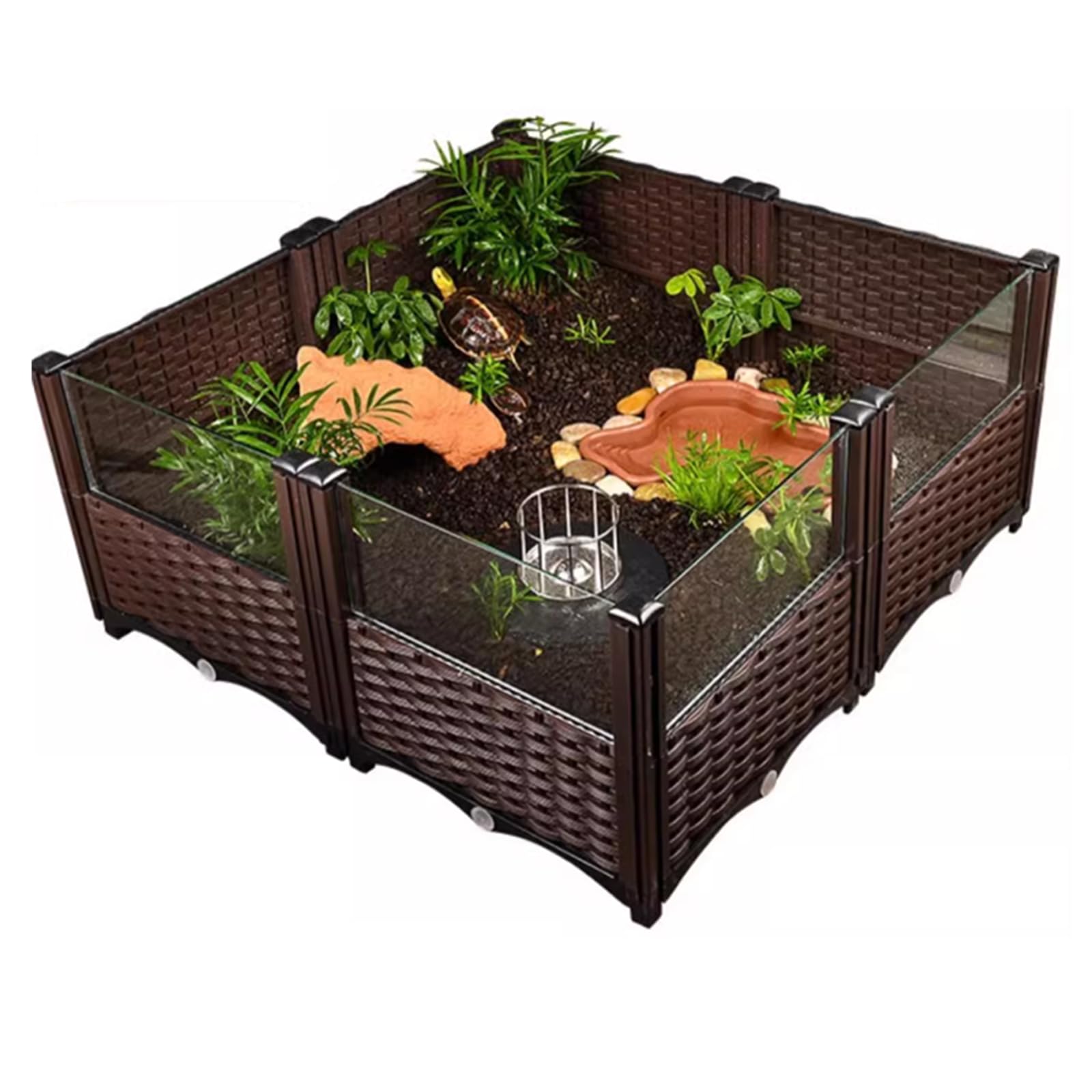楽天市場】リクガメ ケージ 亀 水槽 亀の飼育ケージ 半水棲ガメ 大型