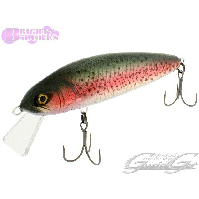 [BRIGHT'N LURES(ブライトンルアーズ)] GravityJack 90(グラビティジャック90) RAINBOW/レインボー バルサ製ウェイキングミノー