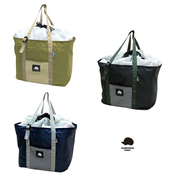 楽天市場 レジカゴバッグ 北欧雑貨 Moz モズ エコバッグ 折りたたみバッグ ショッピングバッグ スカンジナビアンフォレスト レジカゴバッグ Makemerry