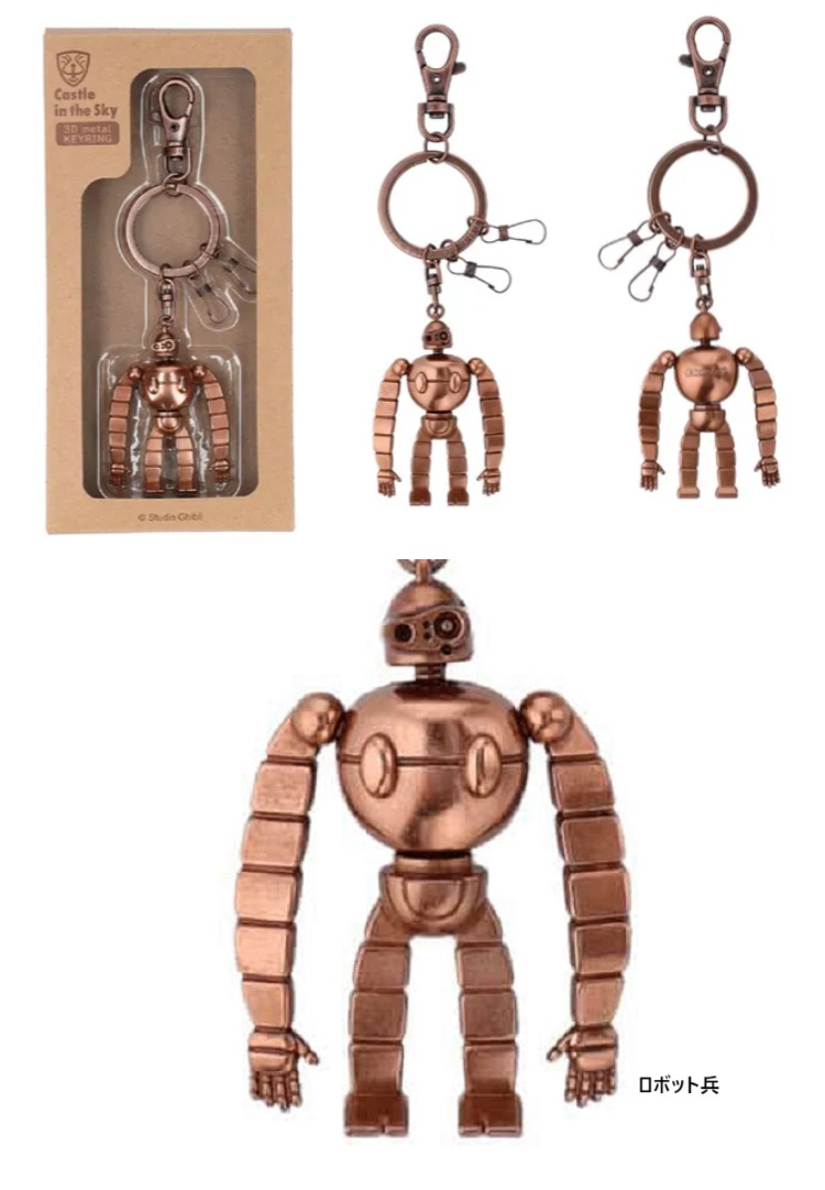 楽天市場】天空の城ラピュタ マグネットフック ロボット兵 磁石 鍵 鍵