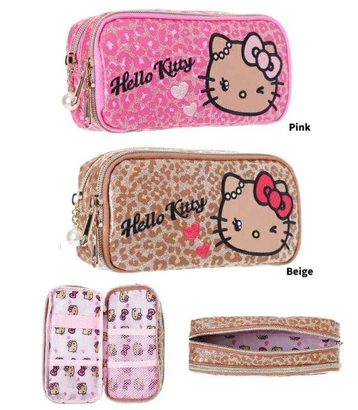 楽天市場】ax【サンリオ ペンケース キティ ヒョウ柄 平成レトロ