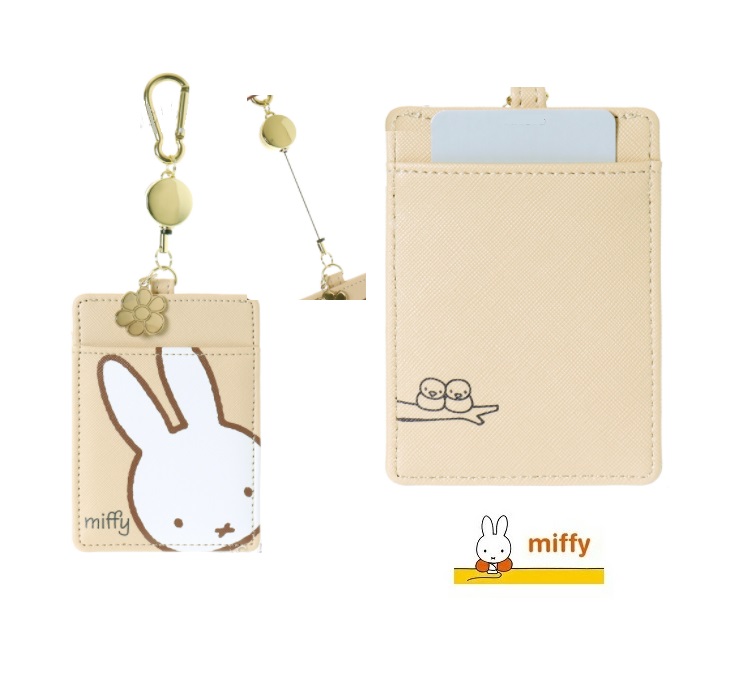 楽天市場 ミッフィー パスケース コインケース Miffy カード入れ 小銭入れ 定期入れ かわいい リール付き Icカード入れ ストラップ レディース プレゼント おしゃれ ハンドストラップ ハート柄 通勤 通学 プレゼント Coconoka