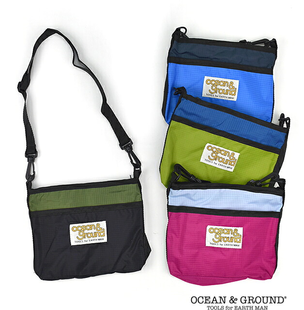 楽天市場 オーシャンアンドグラウンド サコッシュ Camp Day Ocean Ground オーシャン グラウンド 無地 軽量ショルダーバック ポーチ ｍａｋｅｒｓｋｉｄｓ