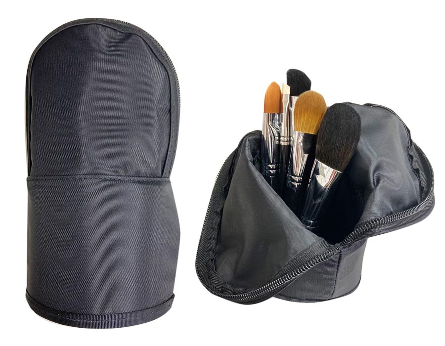 スライド3段トレー 瓶立スペース有り メイクボックス TM型 黒 ブラック