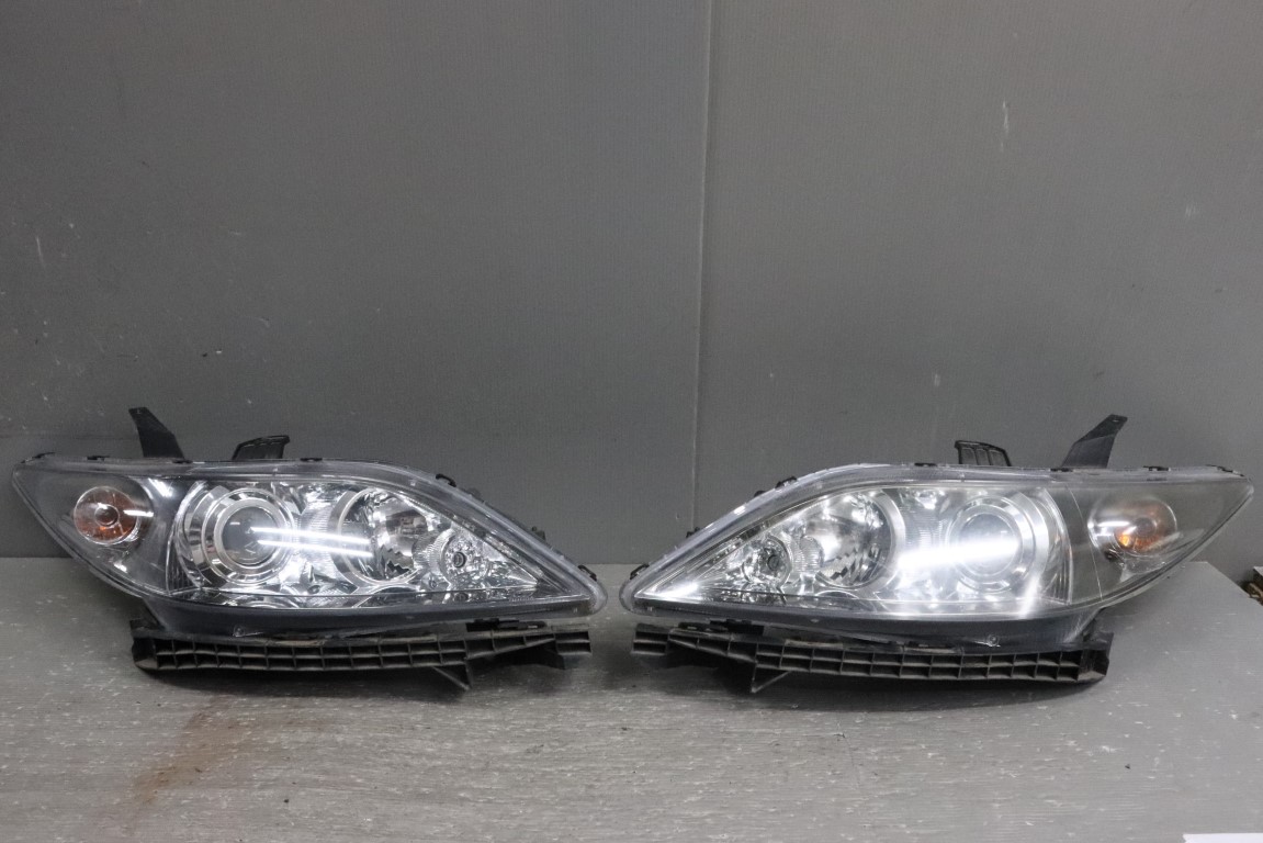 エリシオン VX 前期(RR3) 純正 スタンレー 破損無 動作保証 ヘッドライト HID バラスト レベ付 キセノン 左右セット ヘッドランプ P3877 p052814 中古20250219