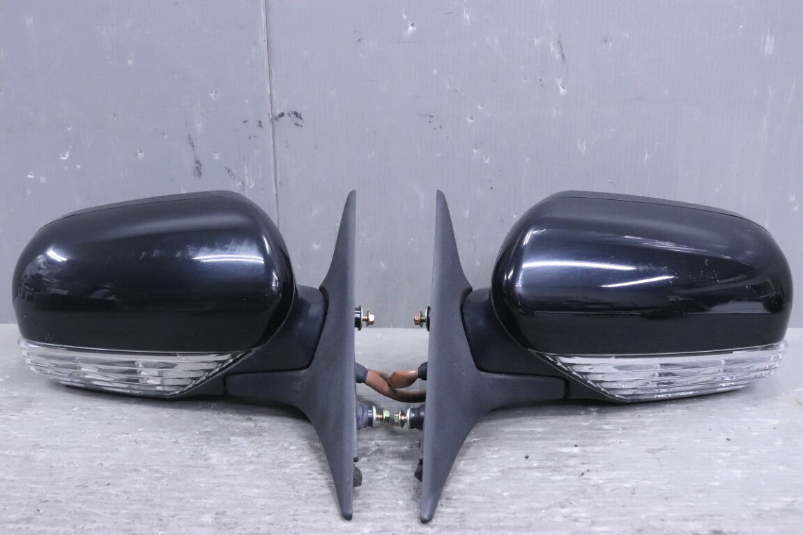 レガシィ ツーリングワゴン ブリッツェン 2006 C型(BP5 BP5C5EV 22H) 純正 MITSUBA 破損無 動作保証 ドアミラー 電格 10P 10ピン ウィンカー ヒーター付 左右セット 32J サイドミラー 右 左 VC02-015 p061915 中古20260408