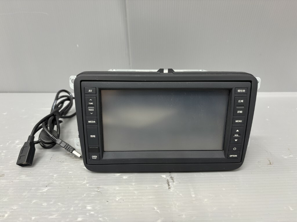 VW シャラン 右H(7NCAV 7N) 純正 clarion クラリオン 破損無 動作保証 ナビユニット ナビモニター 地図2011年 J1KDC2A18 p055992 中古20250620