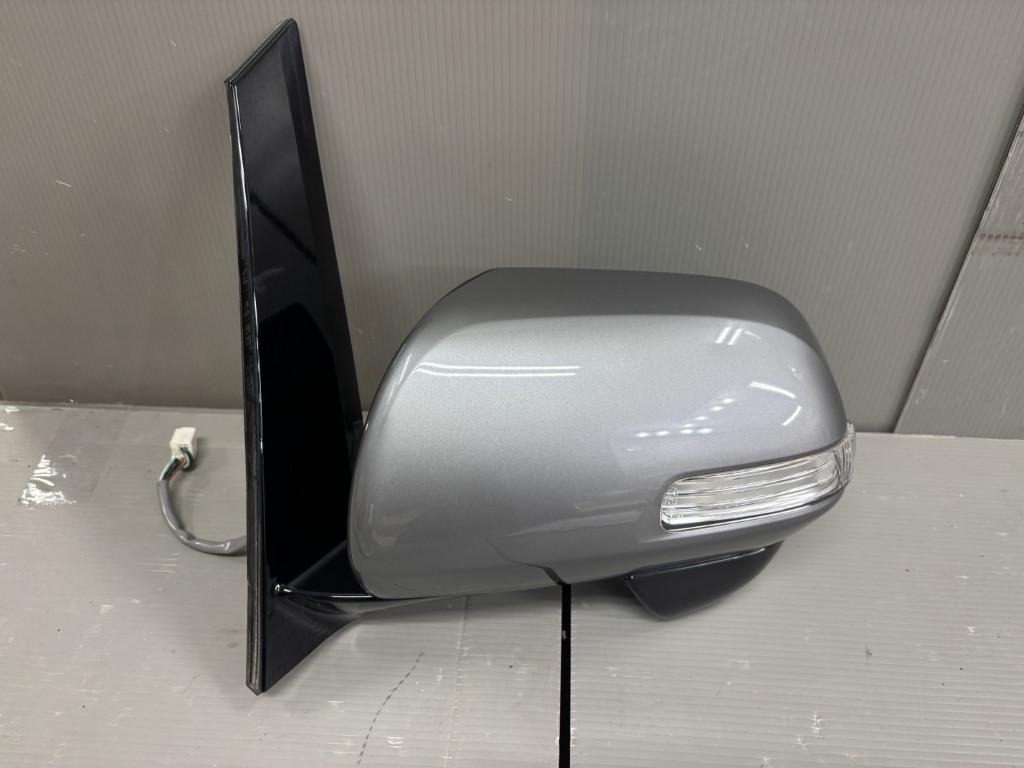 エスティマ アエラス 後期(GRS50) 純正 破損無 動作保証 左ドアミラー 電格 9P 9ピン ウィンカー 補助ミラー付 1H4 サイドミラー p056585 中古20250710