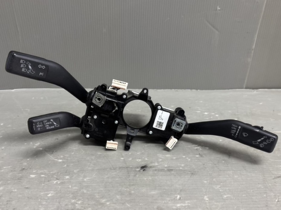 VW シャラン 右H(7NCAV) 純正 破損無 動作保証 ディマースイッチ コンビネーションスイッチ ライトスイッチ 間欠 クルコン p050817 中古20241204