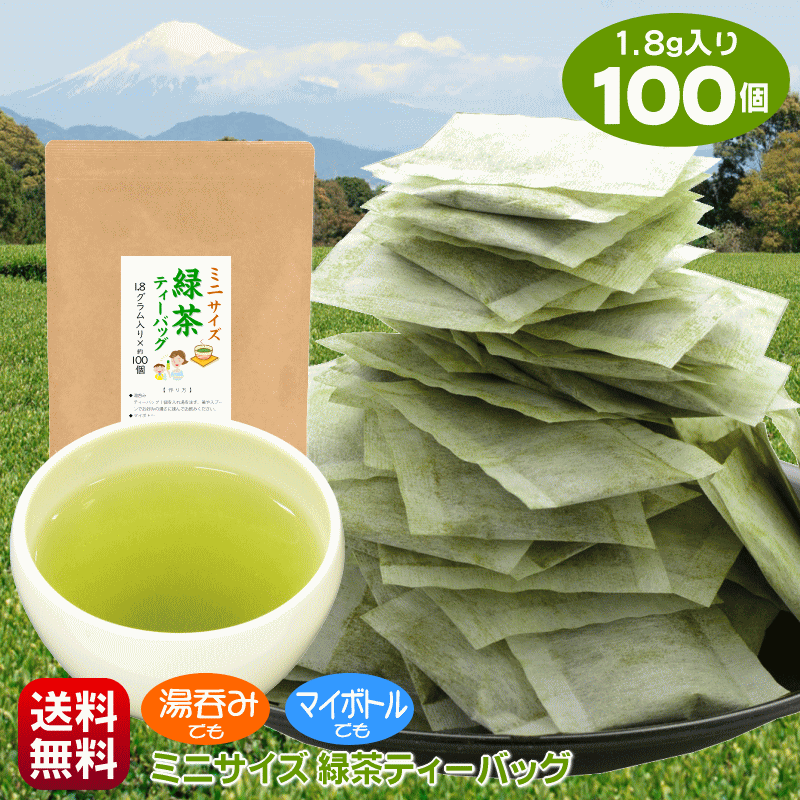 かわいい新作 お茶 緑茶 日本茶 鹿児島産 緑茶ティーパック 100個 送料無料 業務用 煎茶 冷茶 ティーバッグ 