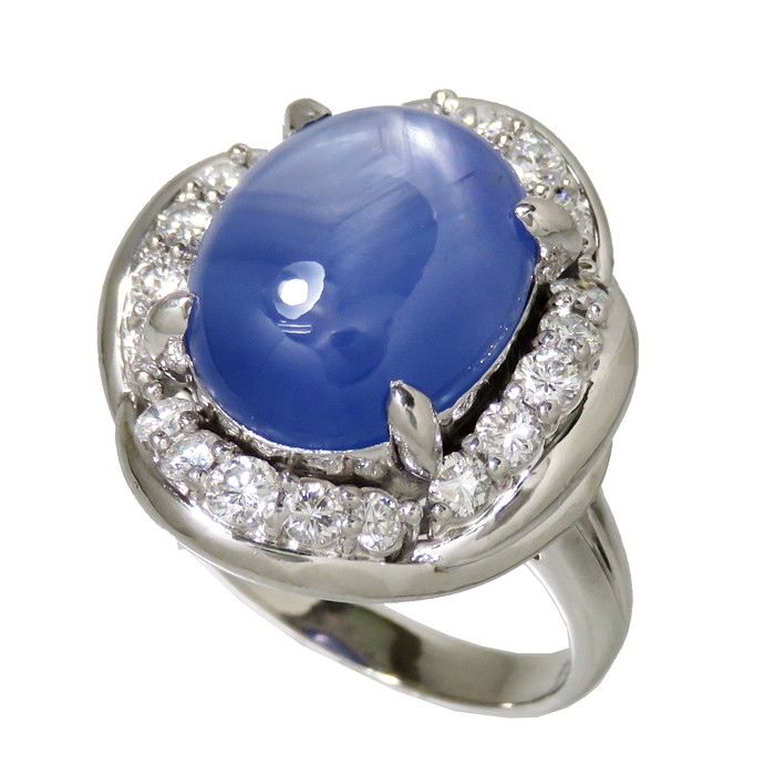 指輪 リング 専門店では リング 指輪 計0 84ct ダイヤモンド 14 54ct スターサファイア スター効果 15号 Pt900プラチナ レディース 中古 真子質店 Itix Pdpd 14 7g Shoxruxtj Com