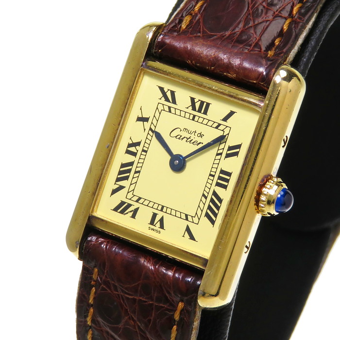 紺×赤 カルティエ マストタンク ヴェルメイユ 5057001 CARTIER - 通販 