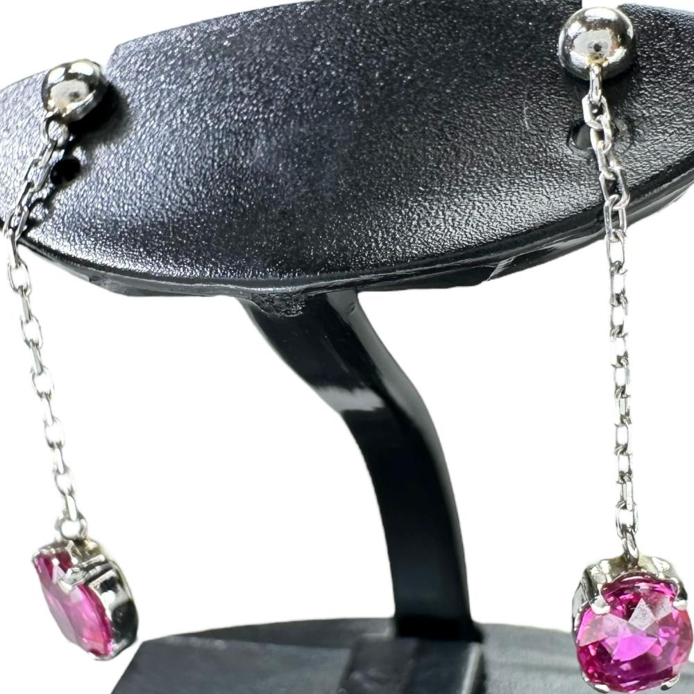 楽天市場】タサキ ダイヤモンド ピンクサファイア ピアス K18ホワイト