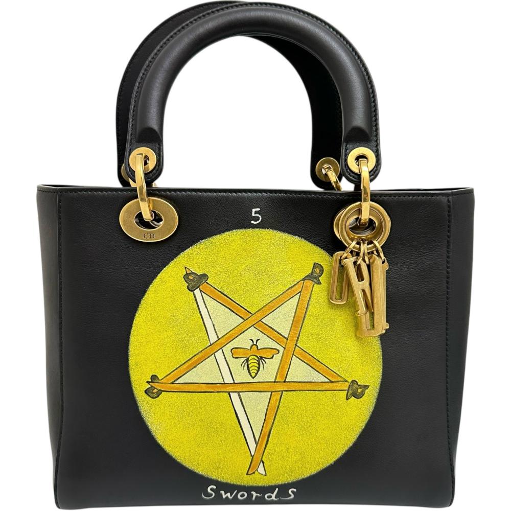 【Christian Dior/クリスチャンディオール】 レディディオール リゾートコレクション 2WAY ショルダーバッグ ハンドバッグ レザー ブラック革 レディース【中古】【真子質店】【BL】【TMoxx】
