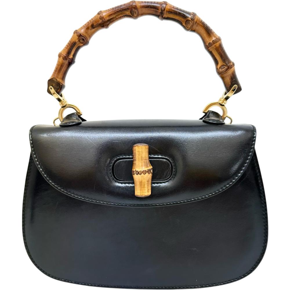 GUCCI 2way ハンドバッグ　かごバッグ　バンブー　パテントレザー　黒 楽天市場】グッチ レディロック バンブー レザーバッグ ブラック