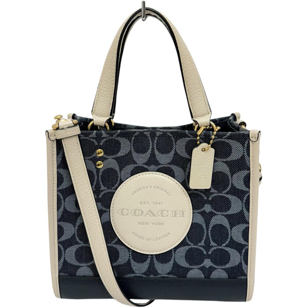 COACH ショルダーバッグ エルゴ シグネチャー デニム がま口 肩掛け COACH コーチ エルゴシグネチャー デニムショルダー がま口