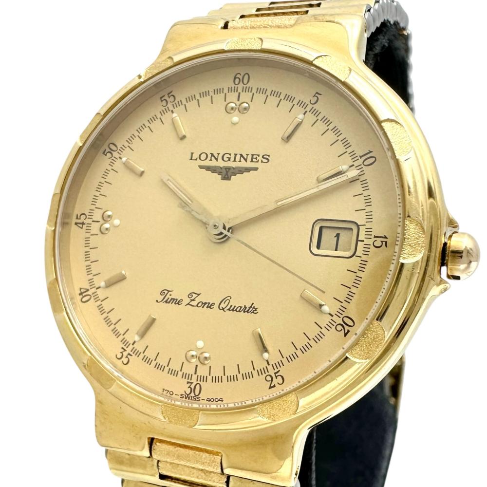 LONGINES クォーツ ゴールド文字盤 時計 楽天市場】ロンジン LONGINES 腕時計 K18イエローゴールド