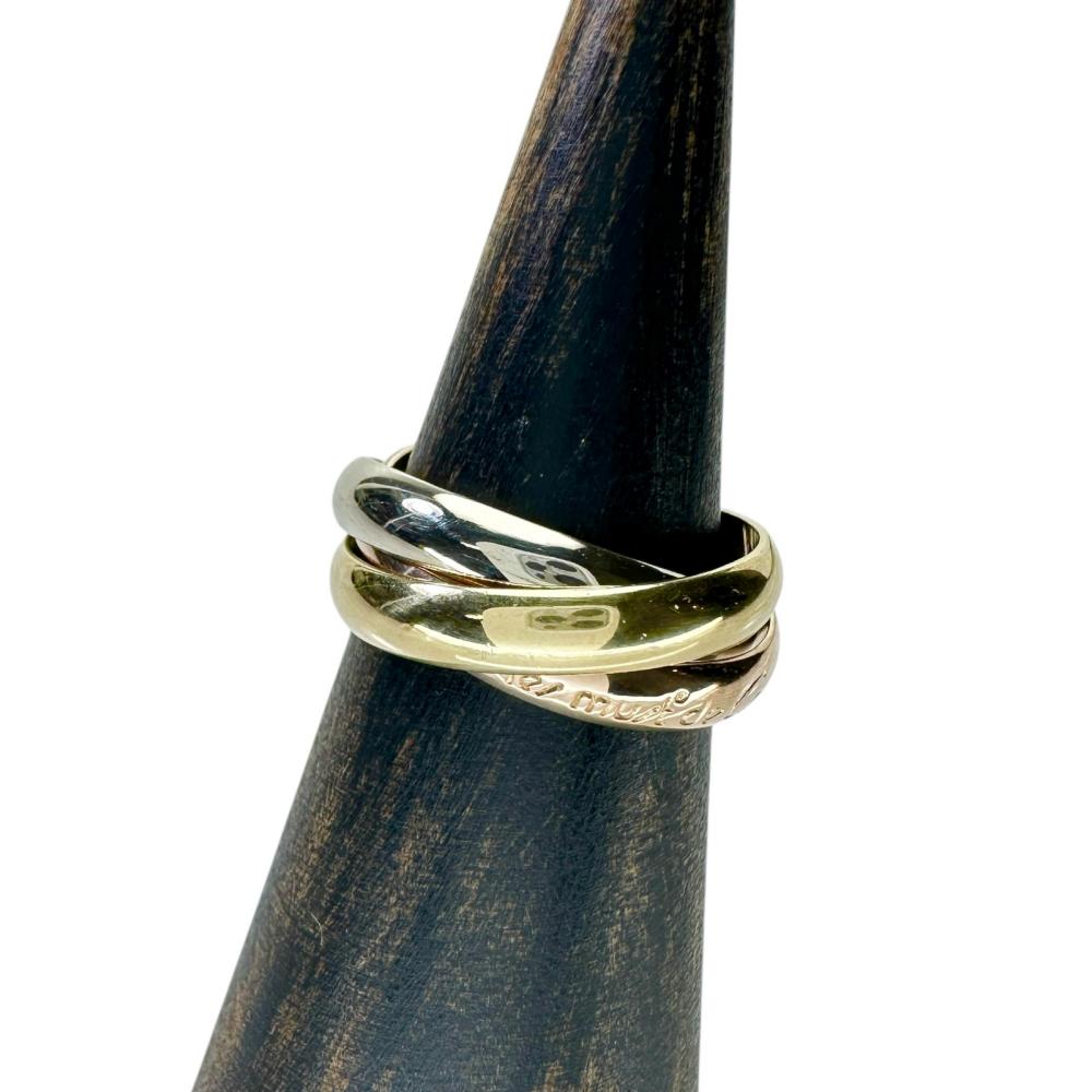 Cartier カルティエ トリニティ リング ブラック 18K 55 15号 Cartier カルティエ トリニティ リング ブラック 18K 55 15号