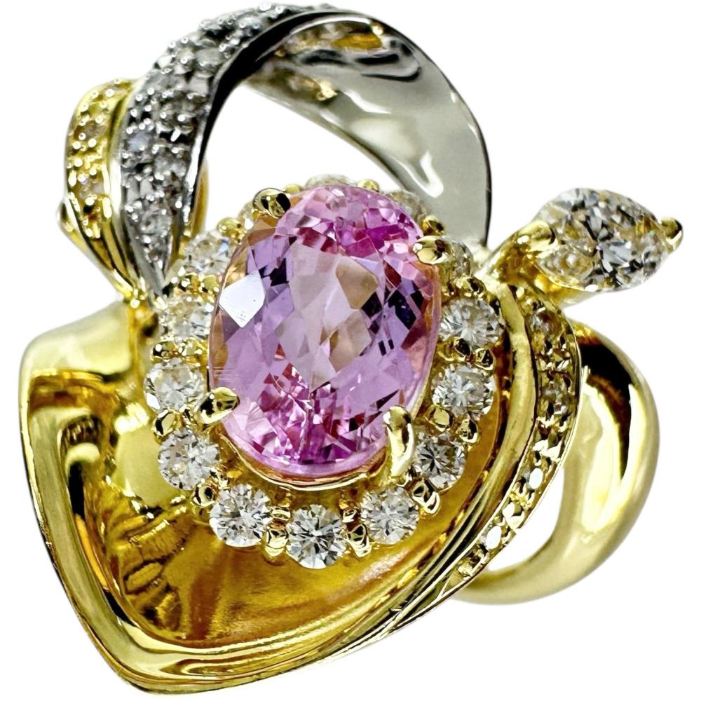 楽天市場】インペリアルトパーズ 0.42ct リング 12号 PT900