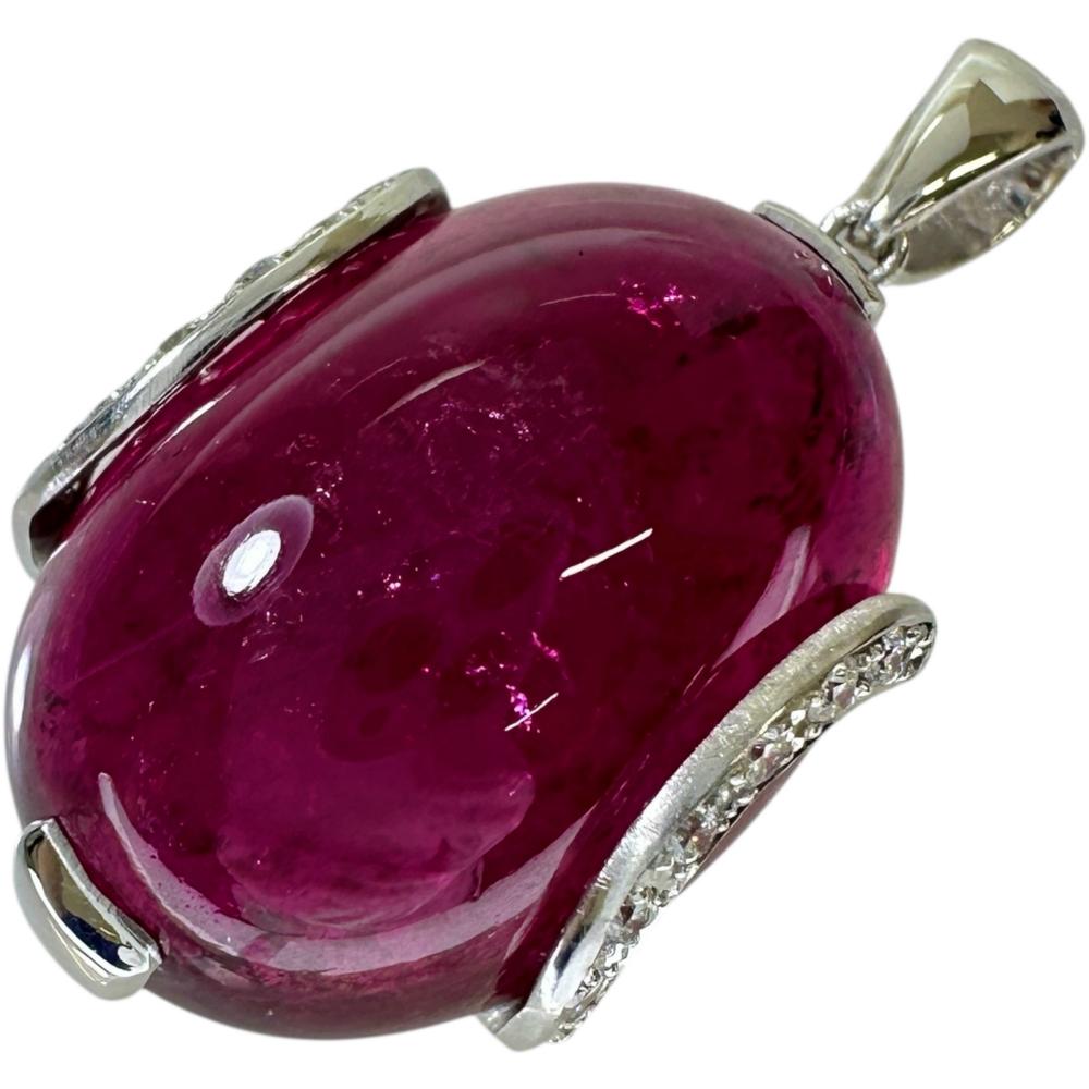 楽天市場】ルベライト 3.86ct ネックレス PT900 PT850 プラチナ