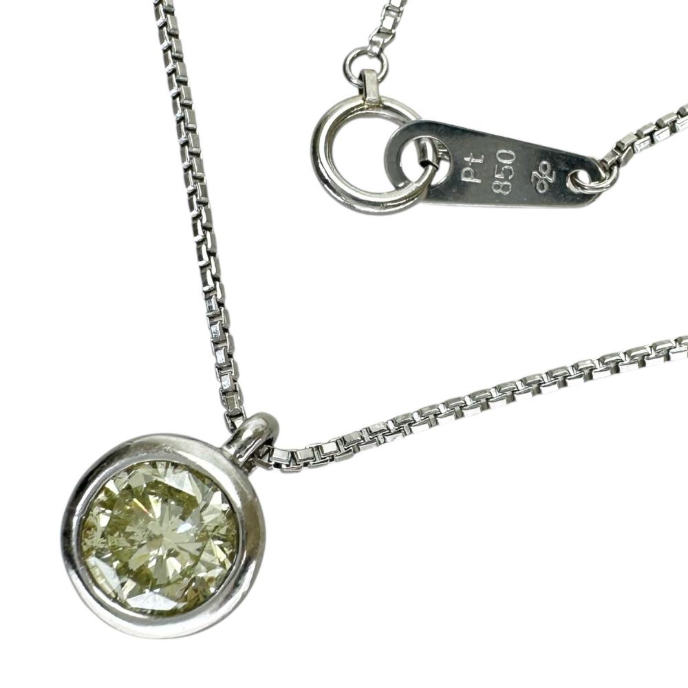 ★★最終特価品 ダイヤモンド【推定FLY-I1-GD】 1.23ct ネックレス Pt850プラチナ 5.7g 40.5cm レディース【中古】【真子質店】【NN】【IIMaMa】|真子質店店