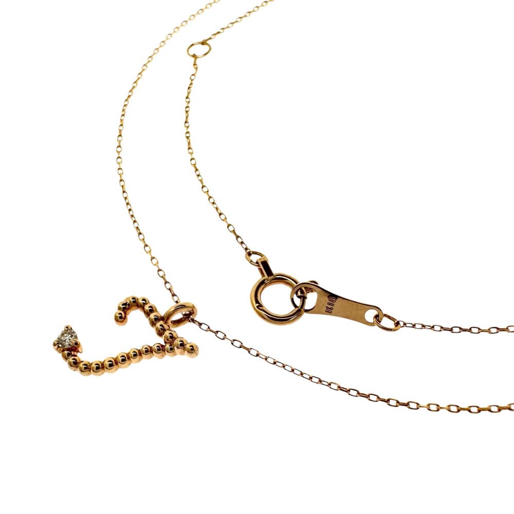 楽天市場】ダイヤモンド 0.02ct ネックレス K18PGピンクゴールド 18金 