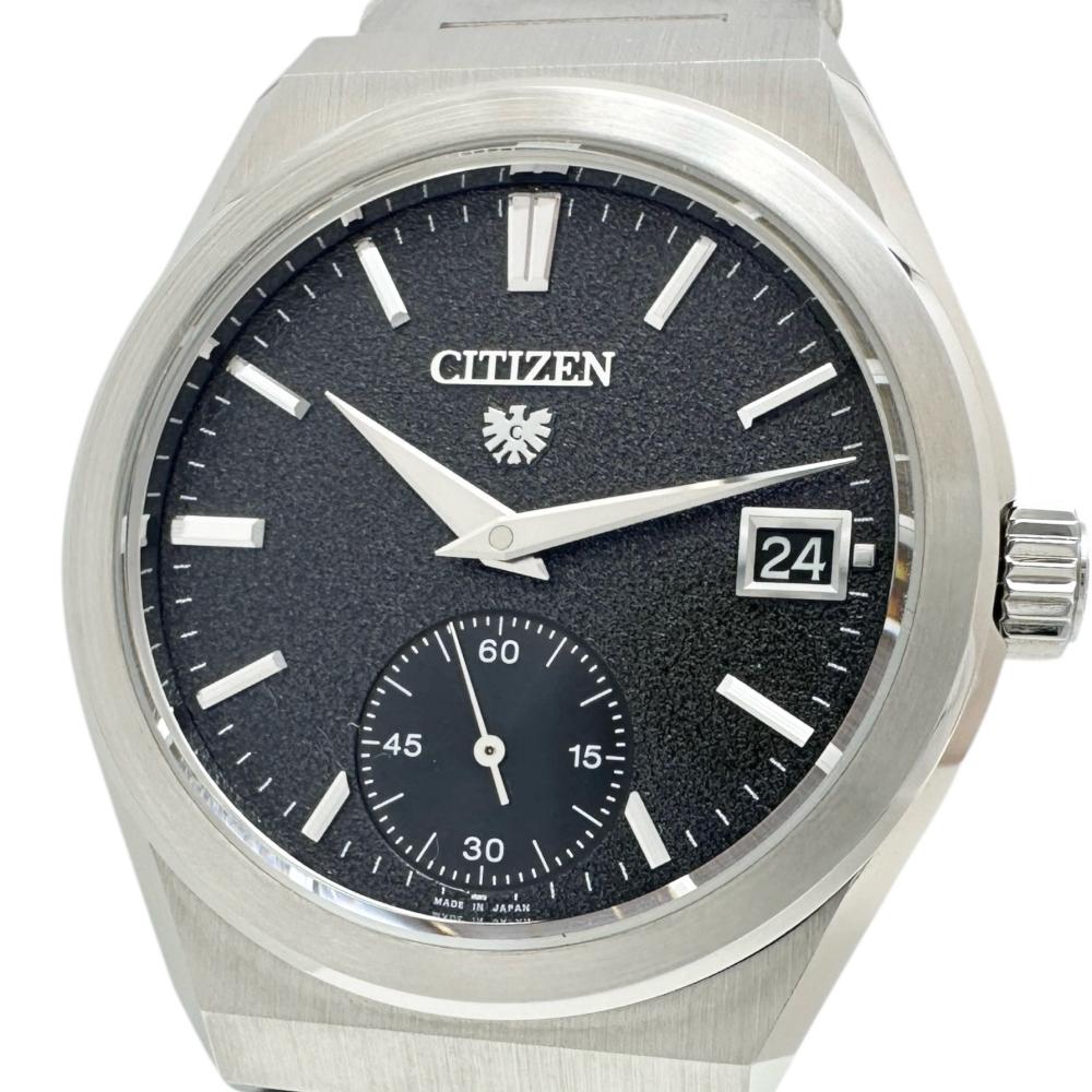 ★人気者CITIZEN❣️復刻1938年モデル★銀無垢CITIZENスモセコ稼働❣️ シチズン 復刻版 1938MODEL 銀製 シルバー925 クオーツ 1990年代 USED
