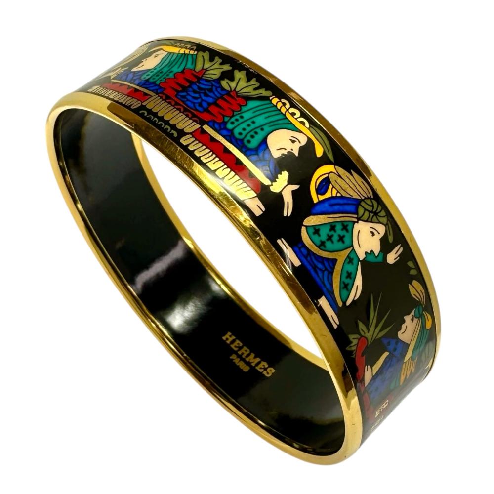 楽天市場】【ジュエリー】HERMES エルメス エマイユGM バングル 七宝焼