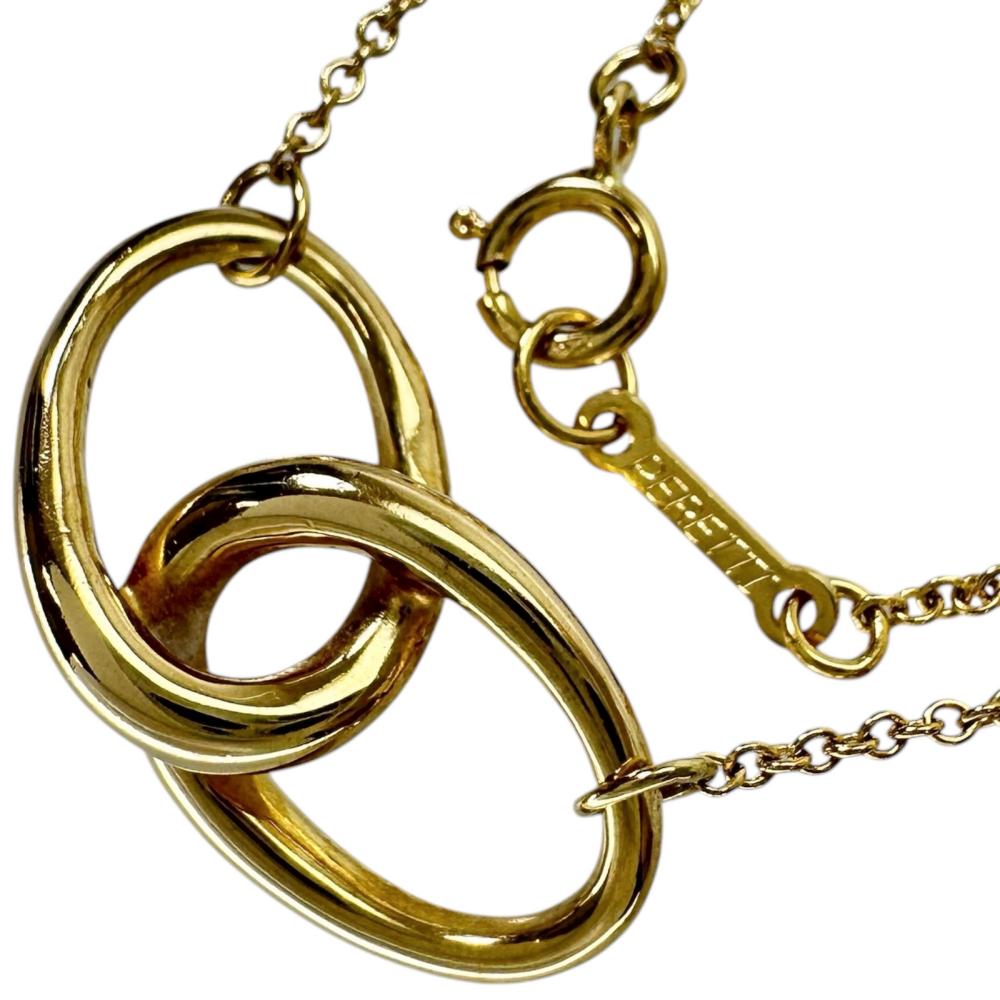 ティファニー ダブルループ ネックレス k18 AU750 楽天市場】ティファニー ダブルループ ネックレス ティファニー 18金