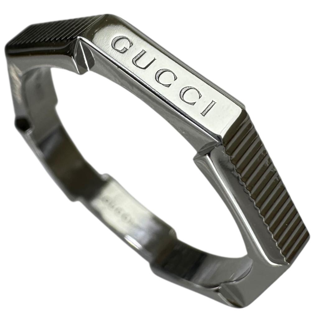 19号【GUCCI/グッチ】 リング・指輪 リンクトゥラブ K18WGホワイトゴールド 18金 5.6g 19 レディース【中古】【真子質店】【GD】【SMoK】【ex】