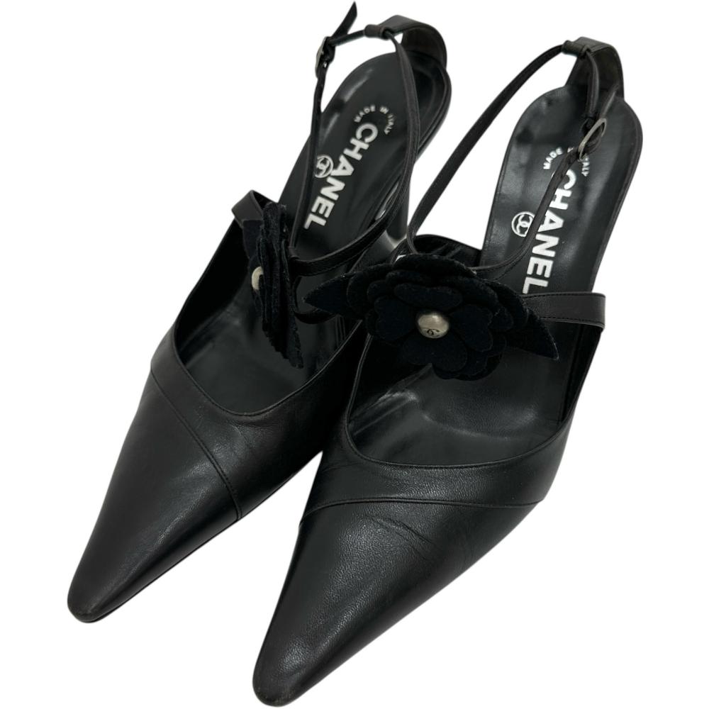 美品　CHANEL シャネル カメリア トングサンダル 37 ラバーココマーク 12450626_1.jpg