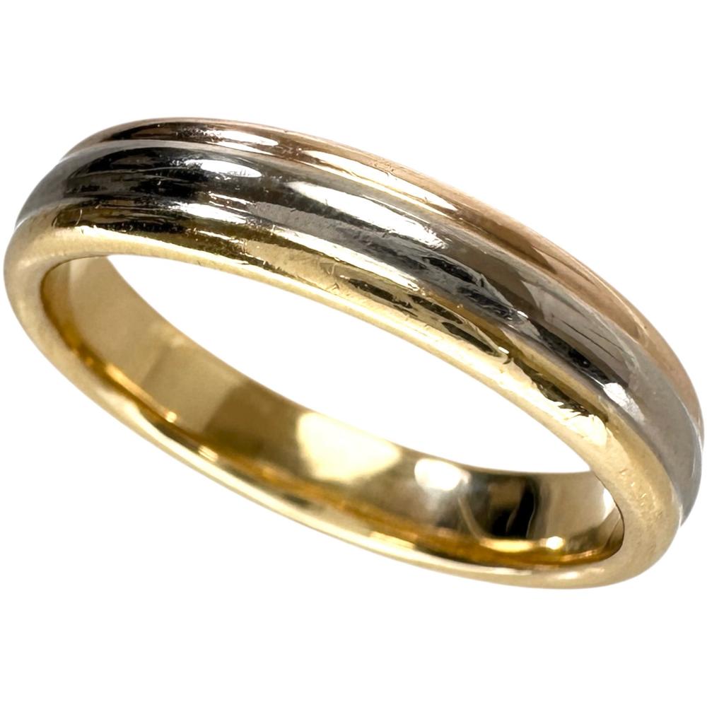 19.5号【CARTIER/カルティエ】 スリーカラー メンズOK リング・指輪 K18ゴールド 18金/YG/PG/WG 7.1g #60 レディース【中古】【真子質店】【BL】【IIMoMo】【ex】|真子質店店