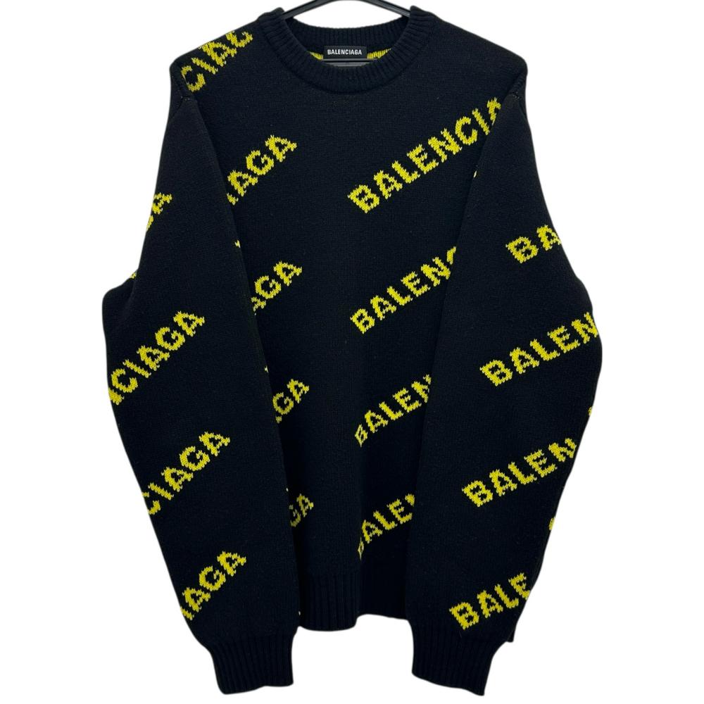 BALENCIAGA PALIS モヘアニットセーター　XS 34 BALENCIAGA モヘアニット 水色 - メルカリ