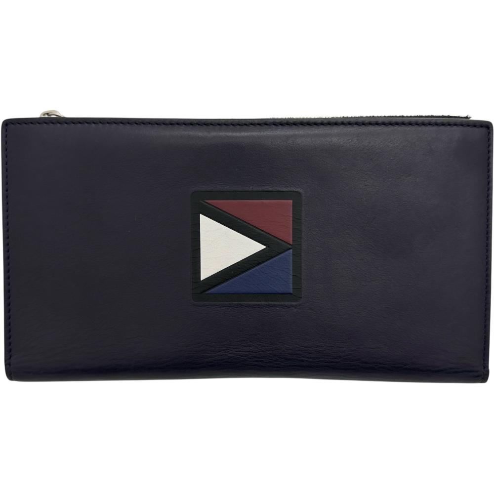 【LOUIS VUITTON/ルイ・ヴィトン】 M61251 V生産ラインEジップロング 紙入れ 長紙入れ なめし革 ネイビーレザー/しろがね色金具 メンズ【中古】【真子質店】【BL】【TMix】【pdpd】