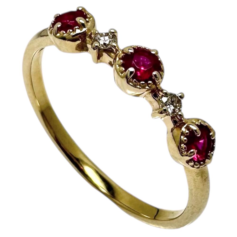 5号 ルビー ダイヤモンド リング