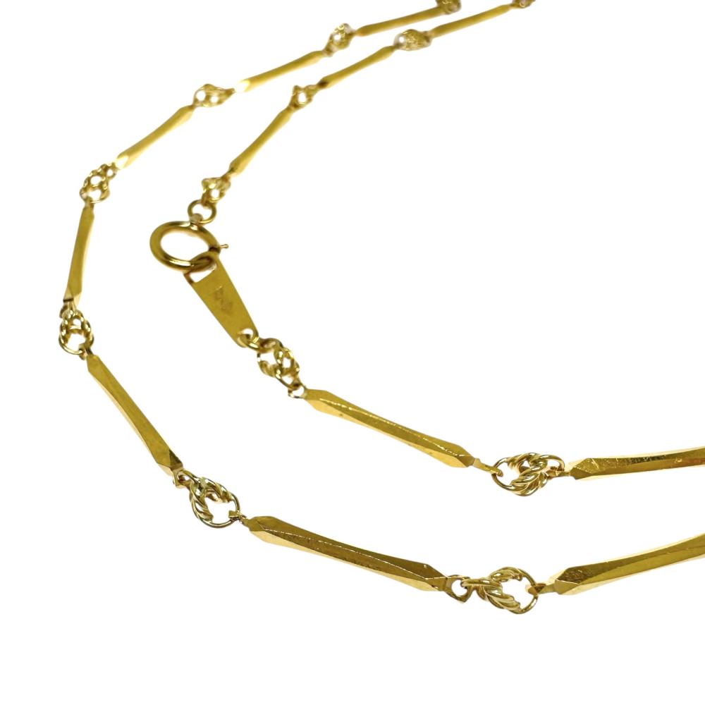 切子 チェーン ネックレス