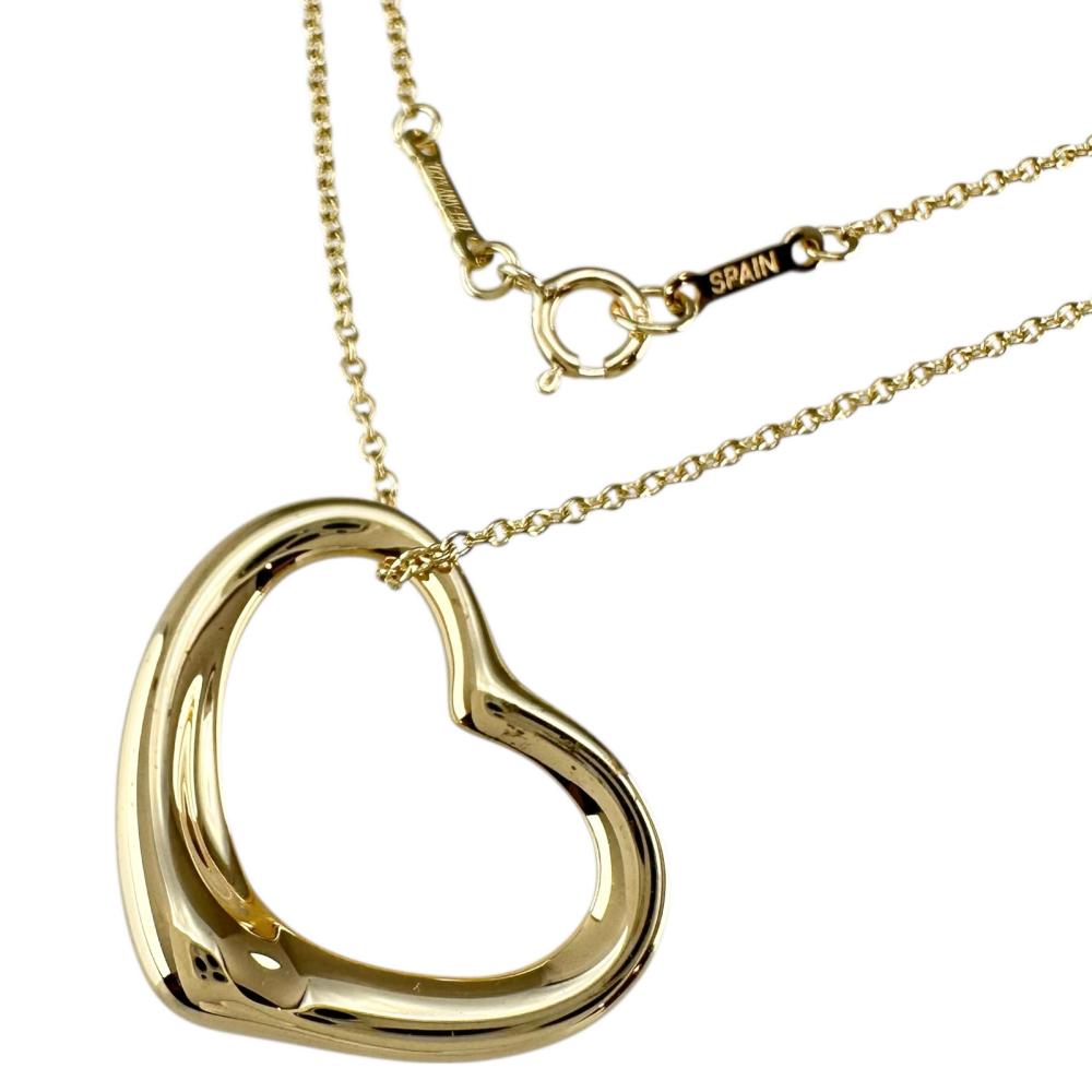 【TIFFANY&Co./ティファニー】 オープンハート ペレッティ ネックレス K18YGイエローゴールド 18金 6.2g 41.0cm レディース【中古】【真子質店】【GD】【ITYMo】【ex】 99,000円