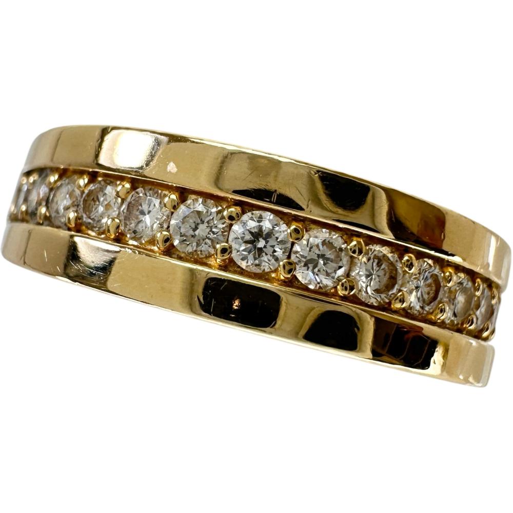 14号 ダイヤモンド 0.39ct リング・指輪 K18ゴールド 18金 5.0g レディース【中古】【真子質店】【NN】【IxxI】