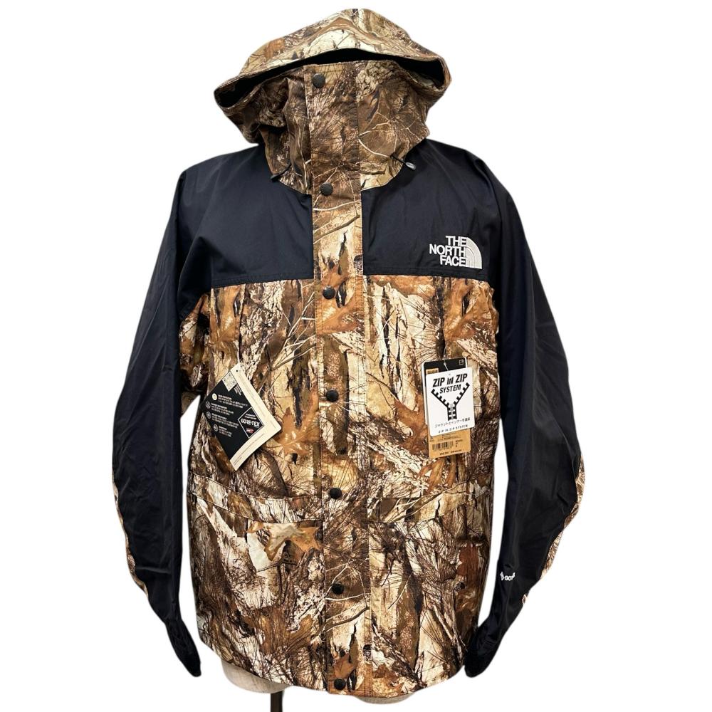 【THE NORTH FACE/ザ・ノースフェイス】 NP62551 ノベルティマウンテンライトジャケット マウンテンパーカー ナイロン ブラック/樹脂柄ベージュ メンズ【中古】【真子質店】【GD】【TTx】